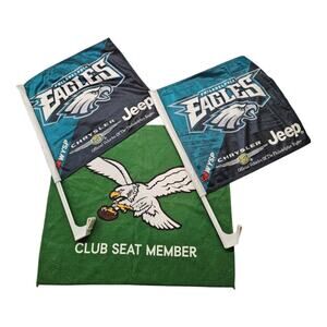 Philadelphia Eagles Club Seat Member Car Flags and Rally Towel